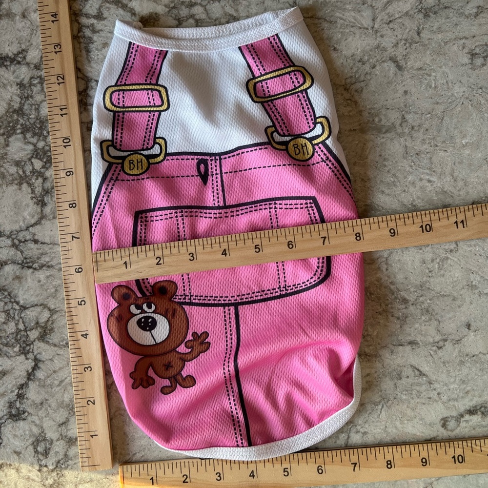 Hawaiian Dog Dress and Pink Jumper Dog Outfits - Picture 10 of 11